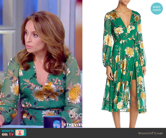 Alice + Olivia Coco Faux-Wrap Dress worn by Jedediah Bila on The View