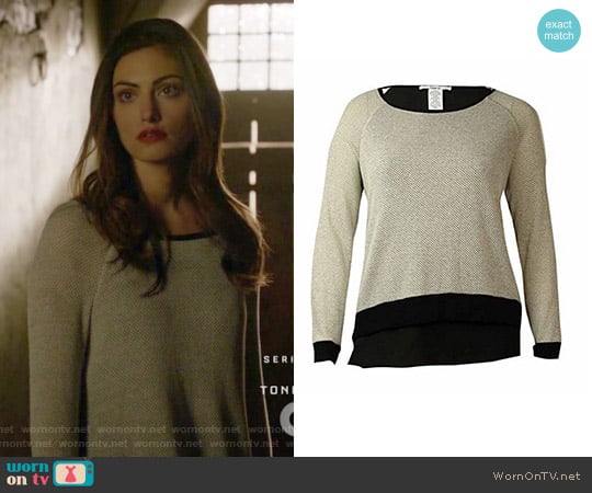 Bar III Layered Sweater worn by Hayley (Phoebe Tonkin) on The Originals