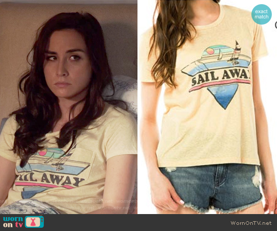 Billabong Sail with Me Short Sleeve T shirt worn by Camille Engelson (Allison Scagliotti) on Stitchers