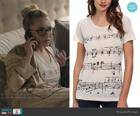 Chaser Composition Tee worn by Juliette Barnes (Hayden Panettiere) on Nashville