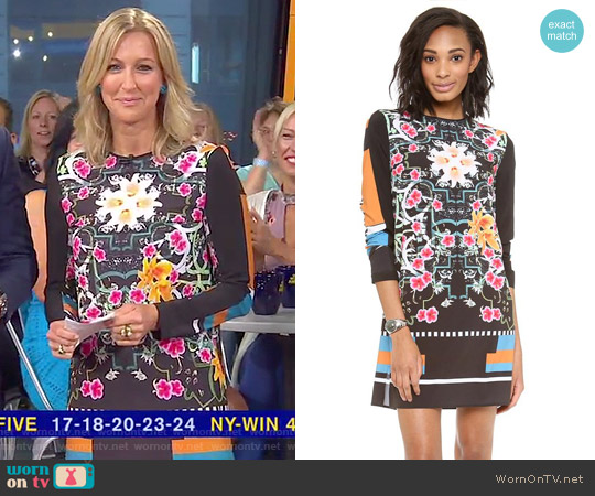 Clover Canyon Cuba Scarf Shift Dress worn by Lara Spencer on Good Morning America