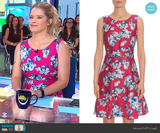 Diane von Furstenberg Topanga dress worn by Sara Haines on Good Morning America