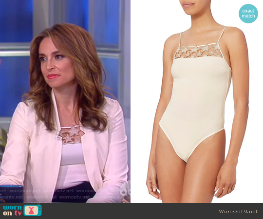 Fleur Du Mal Star Inset Bodysuit worn by Jedediah Bila on The View