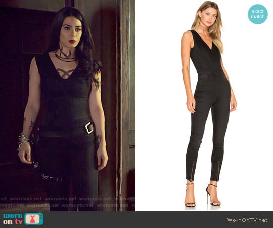 G-Star Raw Lynn Zip Grip Sleeveless Jumpsuit worn by Isabelle Lightwood (Emeraude Toubia ) on Shadowhunters