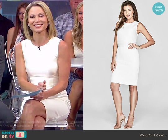 Marciano by Guess Collene Scuba Dress worn by Amy Robach on Good Morning America