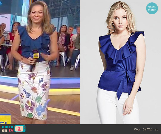 Marciano by Guess Sunny Top worn by Ginger Zee on Good Morning America