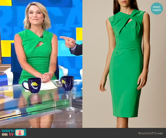 Karen Millen Knot Detail Pencil Dress worn by Amy Robach on Good Morning America