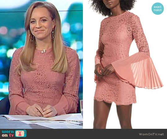 Keepsake Be the One Minidress worn by Carrie Bickmore on The Project