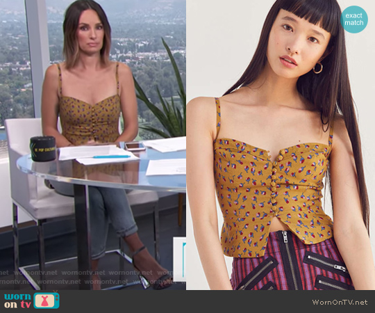 Kimchi Blue Betty Marie Corset Tank Top worn by Catt Sadler on E! News