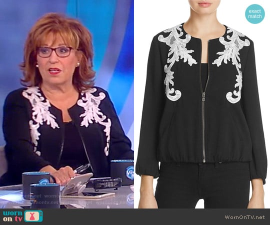 Kobi Halperin Embroidered Bomber Jacket worn by Joy Behar on The View