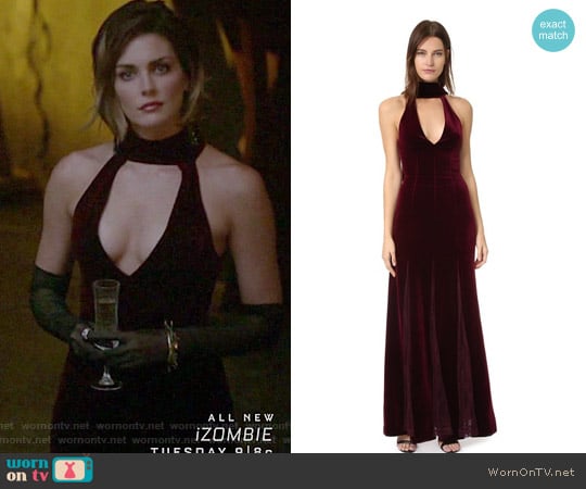Nicholas Lace Insert Gown worn by Sofya Voronova (Taylor Cole) on The Originals