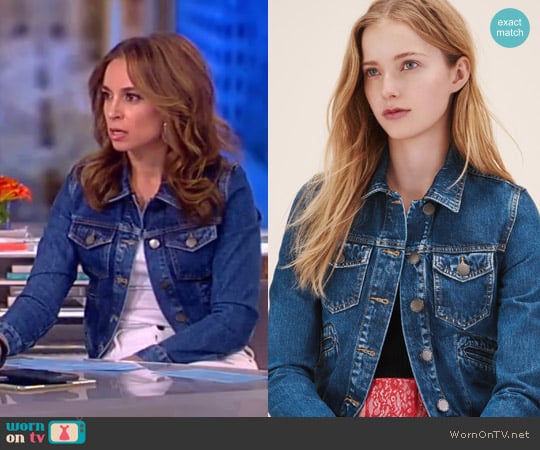 Maje Viva Denim Jacket worn by Jedediah Bila on The View