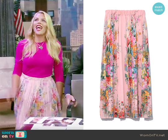 NO.21 Floral Skirt in Pink Patterned