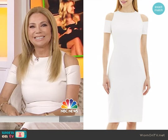 Nicole Miller Cold-Shoulder Bodycon Dress worn by Kathie Lee Gifford on Today