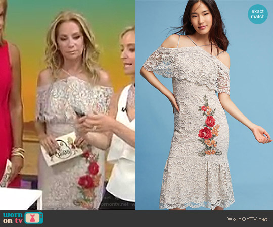 Nicole Miller Gramercy Lace Trumpet Dress worn by Kathie Lee Gifford on Today