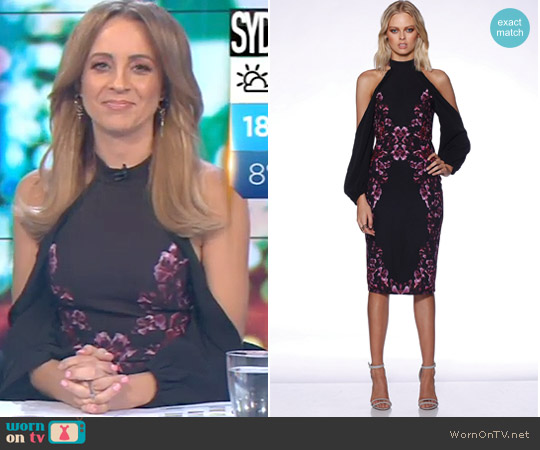 Pasduchas Eminence Midi worn by Carrie Bickmore on The Project