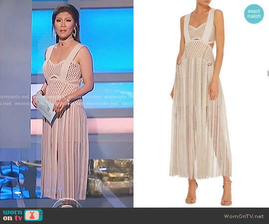 Self Portrait Avery Dress worn by Julie Chen on Big Brother