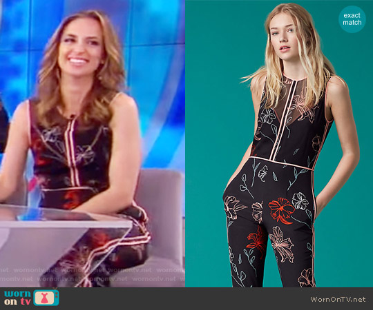 Diane von Furstenberg Sleeveless Tailored Jumpsuit worn by Jedediah Bila on The View