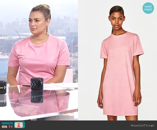 Zara Suede Effect Dress worn by Carissa Loethen Culiner on E! News