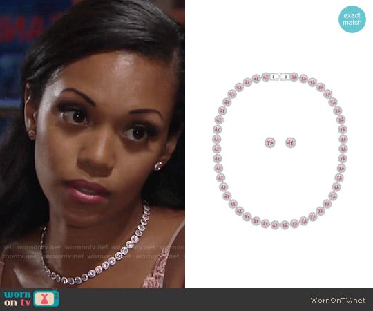 Swarovski Angelic Set All-Around worn by Hilary Curtis (Mishael Morgan) on The Young and the Restless