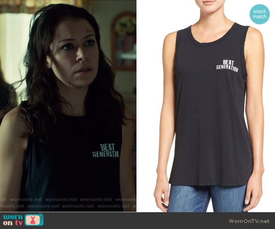 Current Elliott The Muscle Tank worn by Sarah Manning (Tatiana Maslany) on Orphan Black