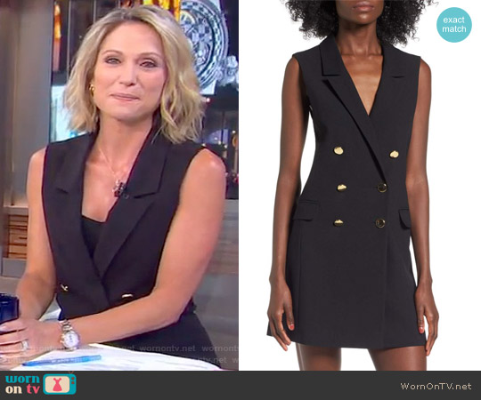 Topshop Double Breasted Blazer Dress worn by Amy Robach on Good Morning America