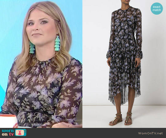 Zimmermann Floral Shift Dress worn by Jenna Bush Hager on Today
