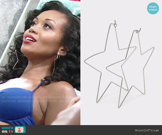 Aldo Cuwien Earrings worn by Hilary Curtis (Mishael Morgan) on The Young and the Restless