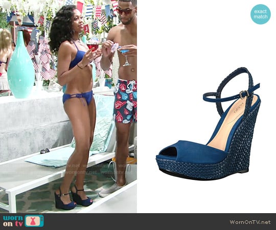 Aldo Shizuko Sandals worn by Hilary Curtis (Mishael Morgan) on The Young and the Restless
