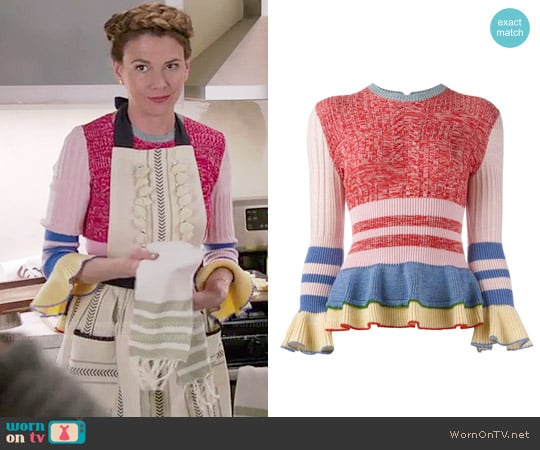 Alexander McQueen Peplum Jumper worn by Liza Miller (Sutton Foster) on Younger