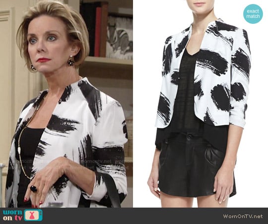 Alice + Olivia York Jacket worn by Gloria Abbott Bardwell (Judith Chapman) on The Young and the Restless
