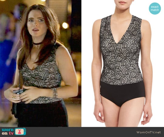 Alice + Olivia Zooey Bodysuit worn by Jane Sloan (Katie Stevens) on The Bold Type