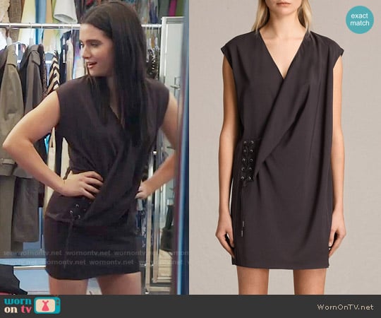 All Saints Aures Dress in Anthracite Grey worn by Jane Sloan (Katie Stevens) on The Bold Type