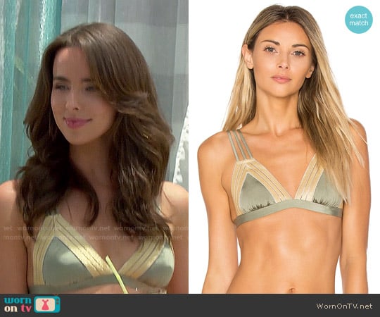 Beach Bunny Sheer Addiction Bikini Top worn by Ivy Forrester (Ashleigh Brewer) on The Bold and the Beautiful