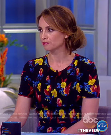 Jedediah’s black floral jumpsuit on The View