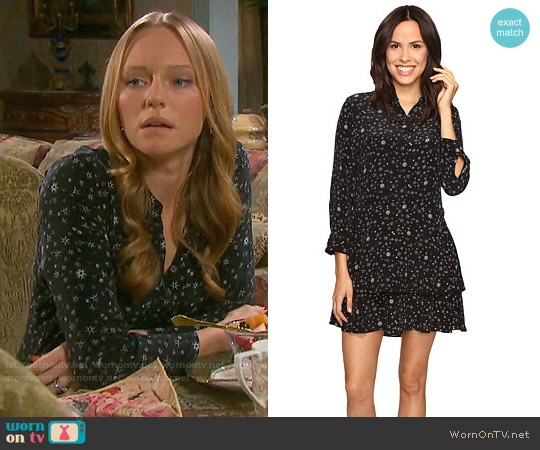 Equipment Natalia Dress in Black Multi worn by Abigail Deveraux (Kate Mansi) on Days of our Lives