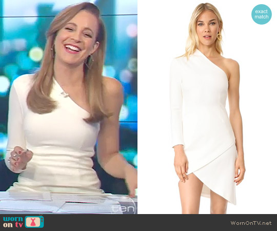 Finders Keepers Brooks Brooks Long Sleeve Dress worn by Carrie Bickmore on The Project