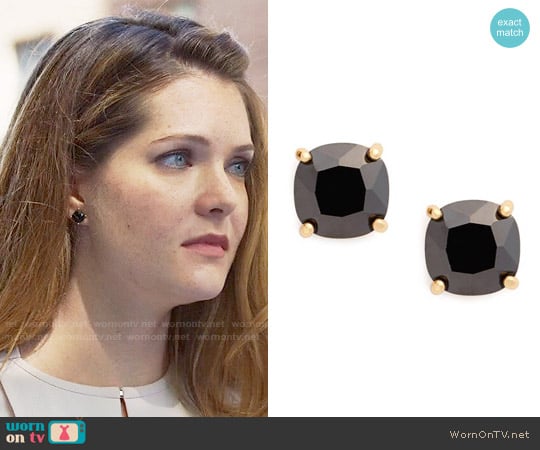 Kate Spade Mini Square Stud Earrings worn by Sutton (Meghann Fahy) on The Bold Type