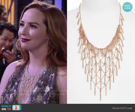 Kendra Scott Georgina Necklace worn by Mariah Copeland (Camryn Grimes) on The Young and the Restless
