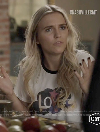 Maddie’s LOVE graphic tee on Nashville