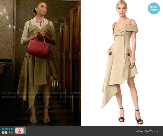Monse Off The Shoulder Dress worn by Liza Miller (Sutton Foster) on Younger
