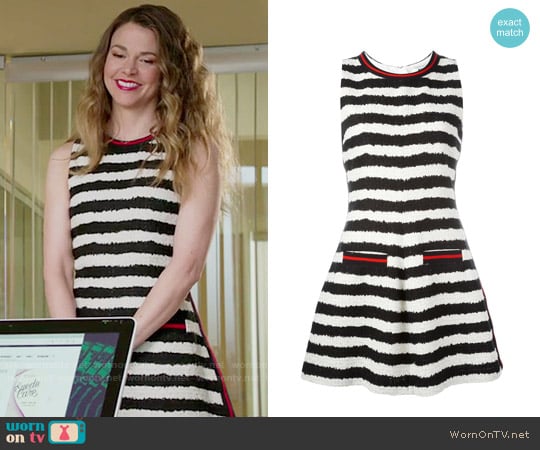 MSGM Striped Dress worn by Liza Miller (Sutton Foster) on Younger