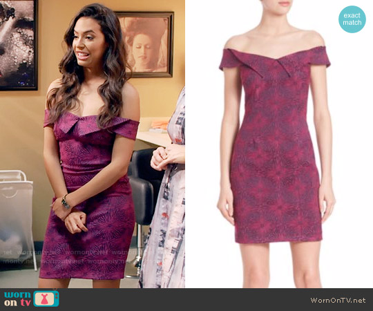 Opening Ceremony Floral Print Sheath Dress worn by Kibby Ainsley (Chloe Bridges) on Daytime Divas