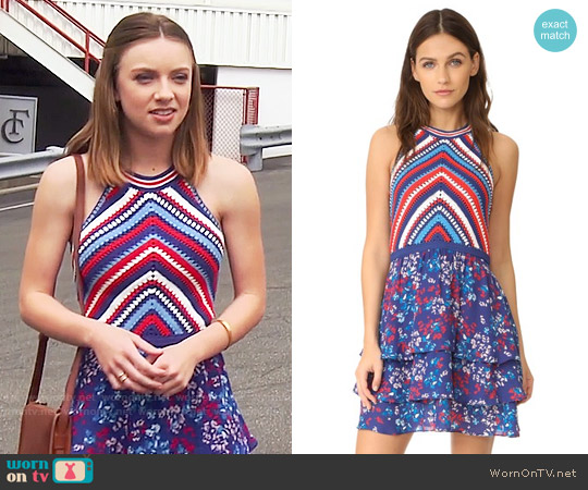 Parker Waverly Knit Combo Dress worn by Coco Spectra (Courtney Grosbeck) on The Bold and the Beautiful