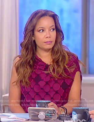 Sunny’s purple draped top on The View