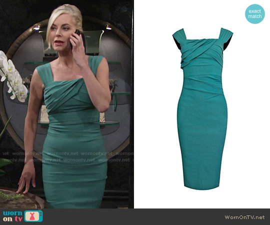 Stop Staring Jayla Dress in Seafoam worn by Ashley Abbott (Eileen Davidson) on The Young and the Restless