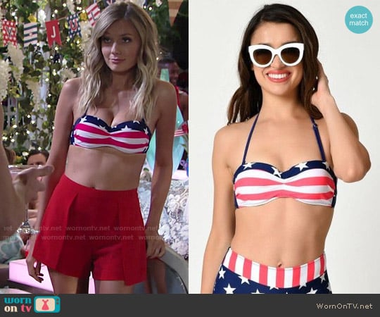 Retro Stars and Stripes Bikini from Unique Vintage worn by Abby Newman (Melissa Ordway) on The Young and the Restless