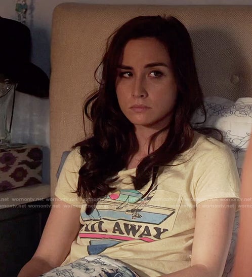 Camille’s yellow sail away t-shirt on Stitchers