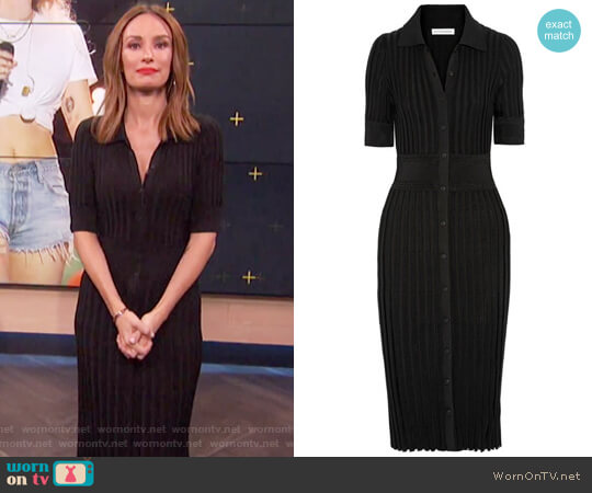 Altuzarra Olivia ribbed stretch-knit dress worn by Catt Sadler on E! News