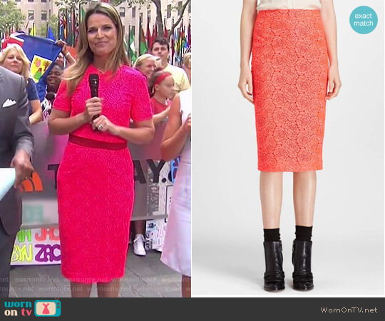 A.L.C. Towner Pencil Skirt worn by Savannah Guthrie on Today